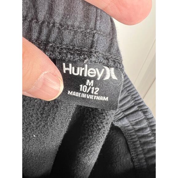 Adidas Hurley Youth Athletic Jogger Pants Lot of 2 Black Grey ~ Size 10/12 (M) - Picture 7 of 7